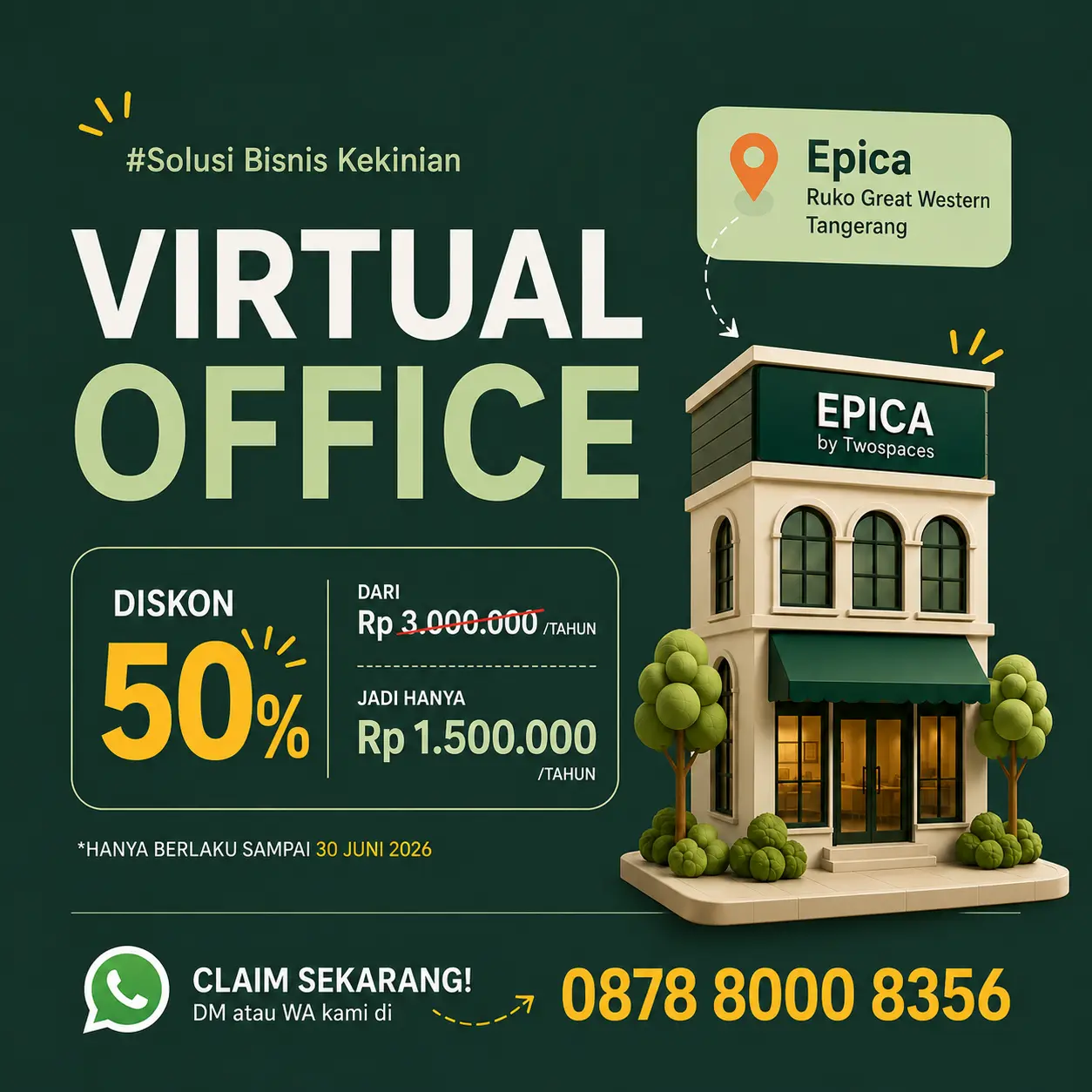 TwoSpaces Iklan Virtual Office